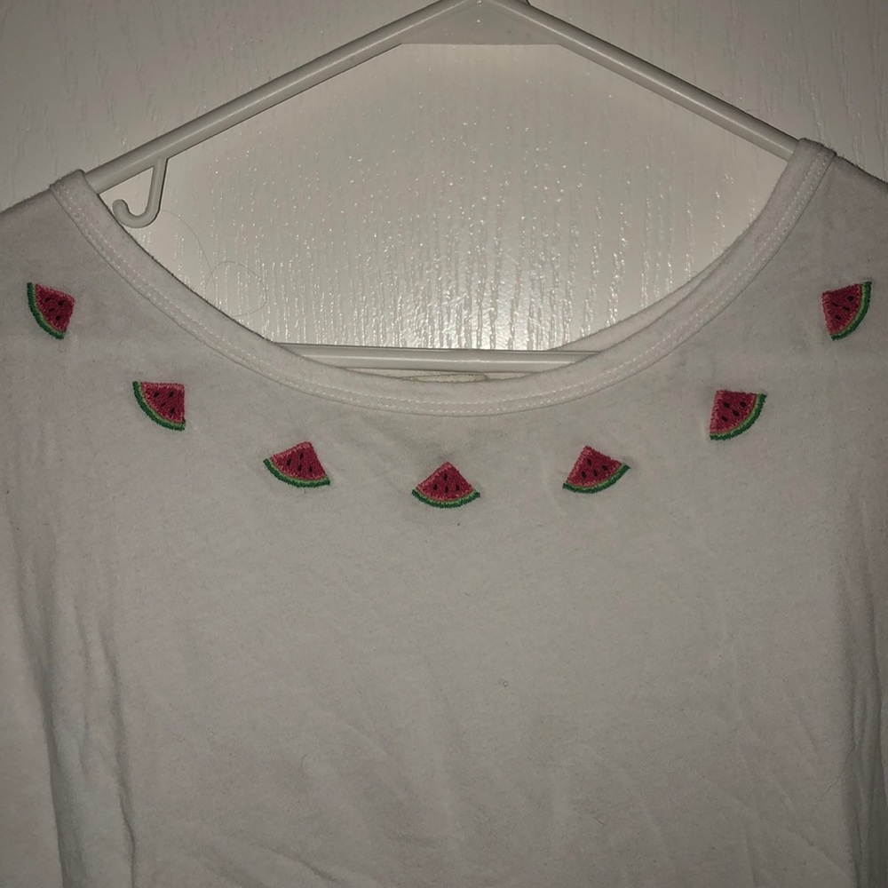 watermelon neck trim shirt - Picture 2 of 2